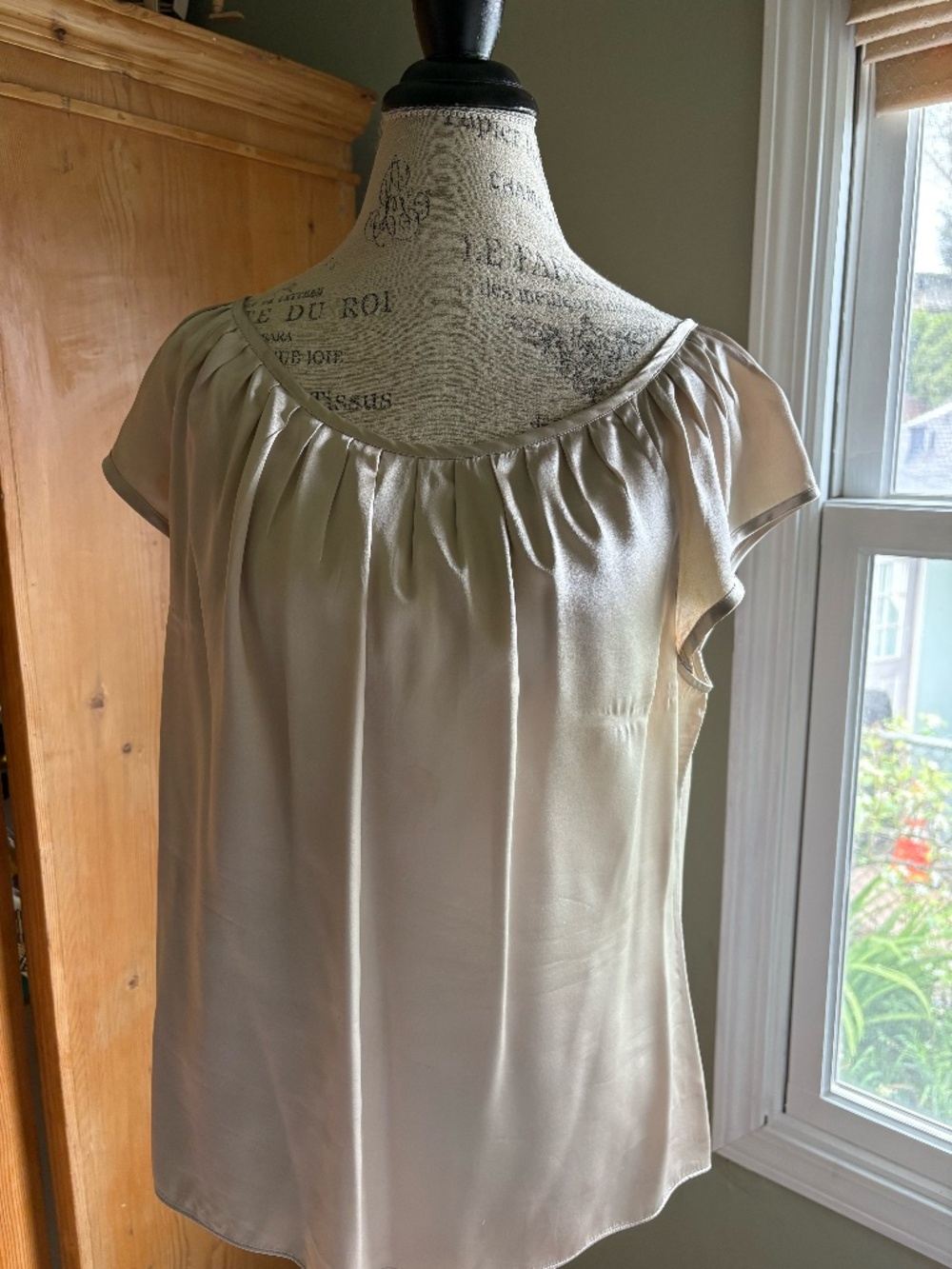 Forth and Towne Blouse, Champagne, L